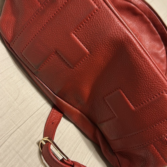 Tory Burch Red Leather Backpack - Picture 11 of 14